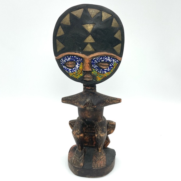 Wooden Ashanti Fertility Doll Statue - Picture 1 of 11